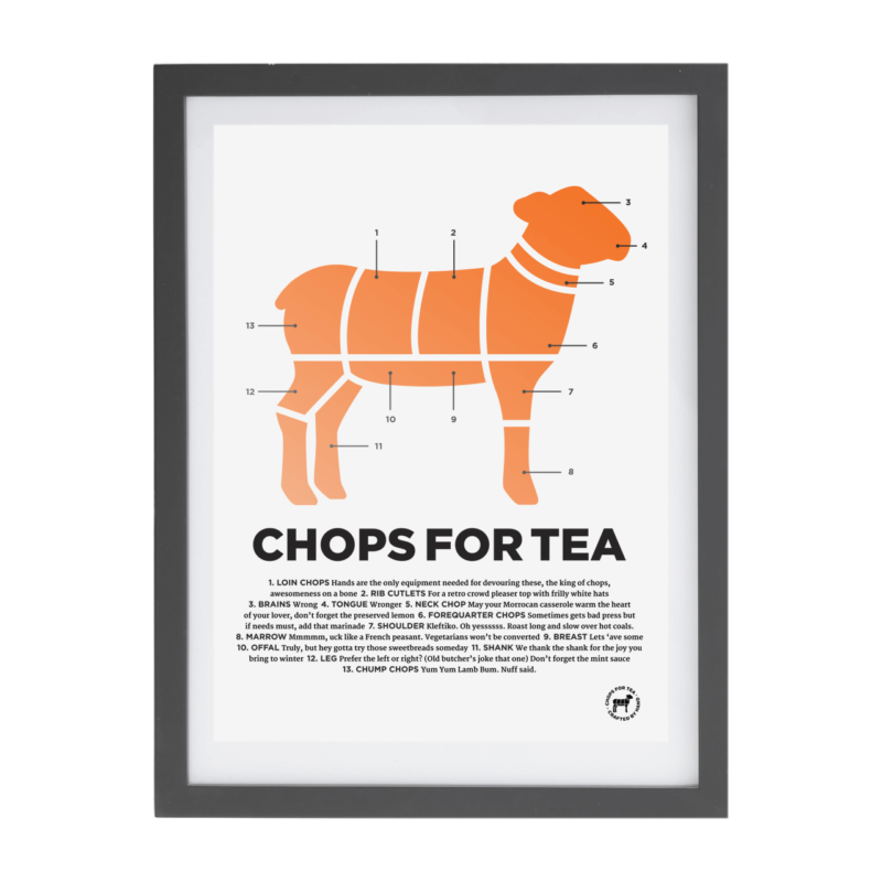 Chops For Tea (Screen Print)