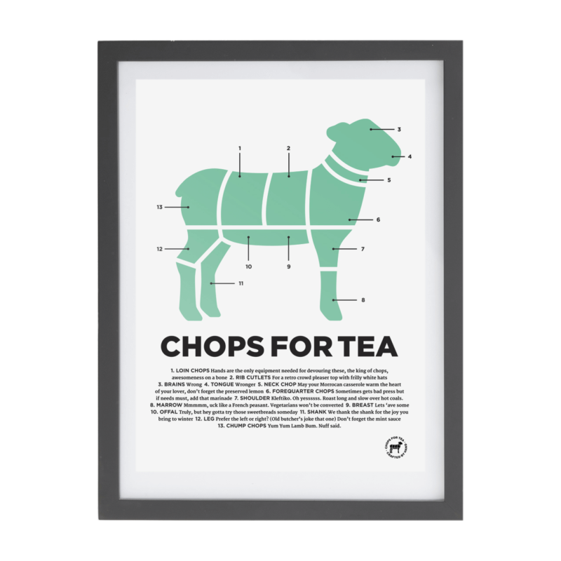 Chops For Tea (Screen Print)